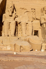 Abu Simbel Great Temple of Ramesses II. Abu Simbel, Egypt. Africa. 