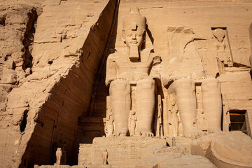 Abu Simbel Great Temple of Ramesses II. Abu Simbel, Egypt. Africa. 