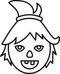 halloween witch and avatar