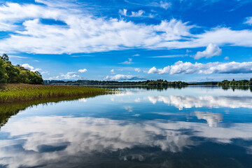 lake and clouds
