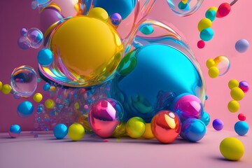 colorful easter eggs - Generate AI