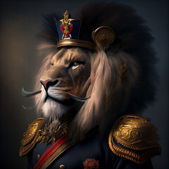 Lion NFT Art Portrait