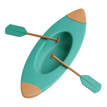 3d Canoe Icon