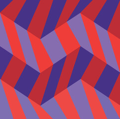 Vector illustration curved spine with red and purple stripesthe