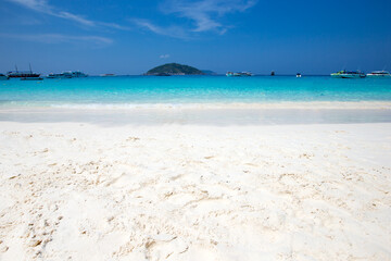 Fototapeta na wymiar sand of beach caribbean sea. tropical sea