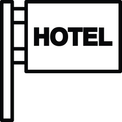 hotel service Hotel and signboard