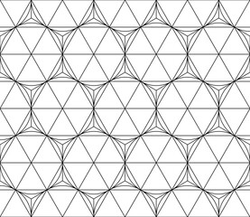 Vector seamless texture. Modern geometric background with hexagons.