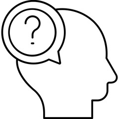 Confused Customer Half Glyph Vector Icon which can easily modified

