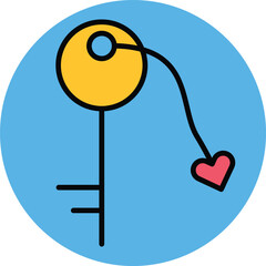 key love Vector Icon
