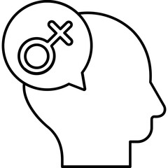 Feminism Half Glyph Vector Icon which can easily modified

