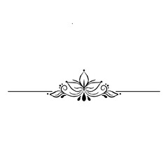 Flower Line Border