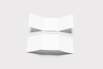 Square Trifold Brochure Mockup