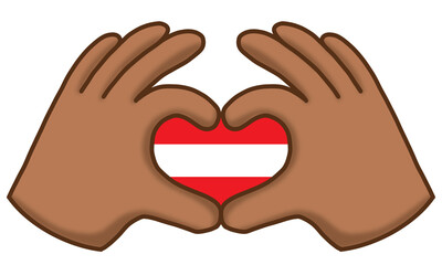 Obraz premium Austria Flag