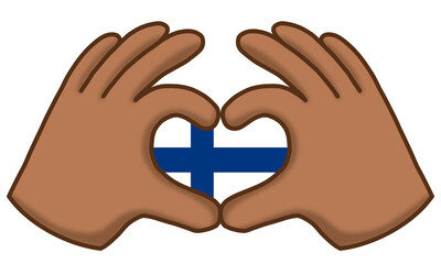 Obraz premium Finland Flag