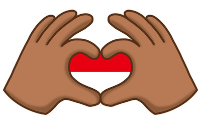 Fototapeta premium Indonesia Flag