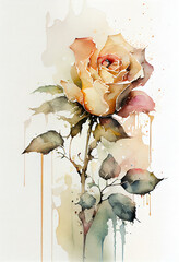 A watercolor drawing of 