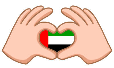 Fototapeta premium Love United Arab Emirates