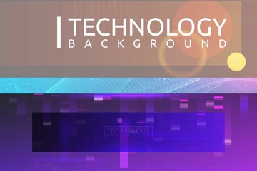background. Technology connection digital data and big data concept. 