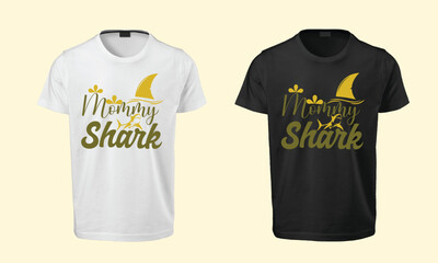 Mommy Shark, SVG T-shirt Design, T-shirt Design, SVG Design, Typography T-shirt Design, Typography Design