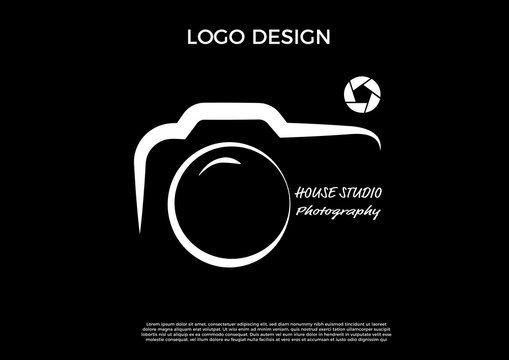 Photo camera logo design photography
