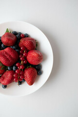 fresh berries on a plate