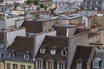 view on roofs of Paris