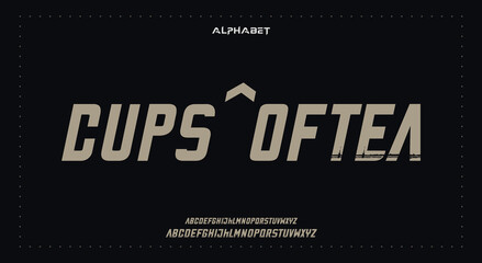 Abstract Fashion Best font alphabet. Minimal modern urban fonts for logo, brand, fashion, Heading etc. Typography typeface uppercase lowercase and number. vector illustration full Premium look