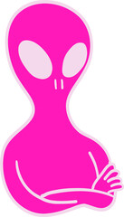 Pink alien