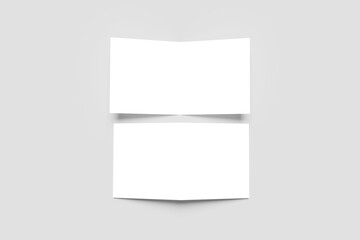 Square Bifold Brochure Mockup