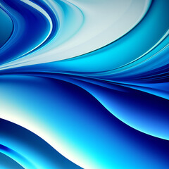 TRANQUIL BLUES coloured abstract, liquid fluid, wallpapers, Generative AI. High quality illustration