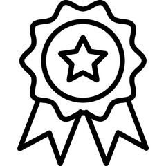 Achievement Half Glyph Vector Icon which can easily modified 


