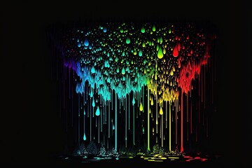 Naklejka na ściany i meble colorful splatter patterns