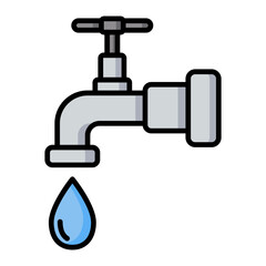 Water tap icon.