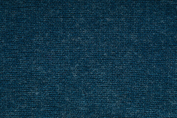 Sweater texture background. Blue knitted texture abstract background