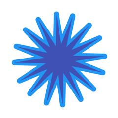 Geometric brutalist star