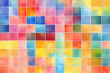 abstract colorful square background. generative ai