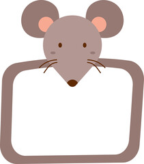 rat face, frames animal face.