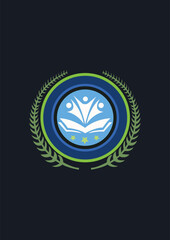 School logo design free vector 