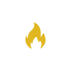 Burning fire png icon isolated on transparent background