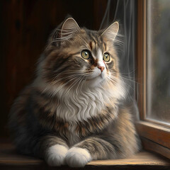 Domestic Cat Generative AI