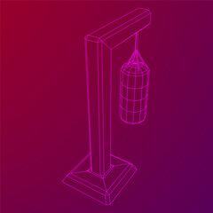 Punching bag for training boxing power punch