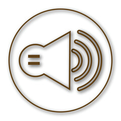 Audio, high, multimedia icon