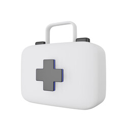 3D Medical Kit Illustration