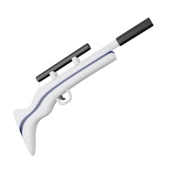 3D Rifle Illustration