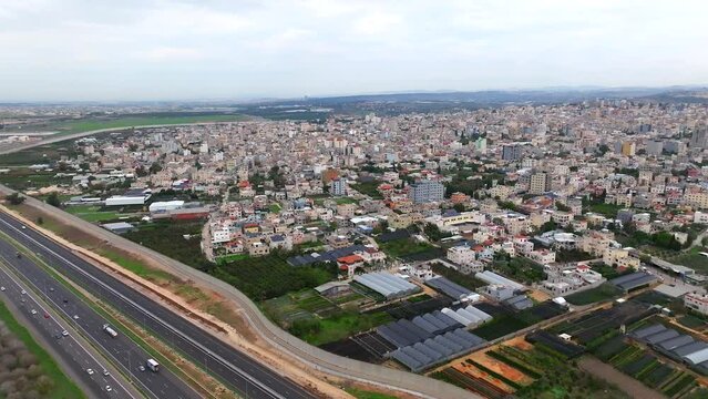 Qalqilya Governorate Palastenian National Authority, Aerial view