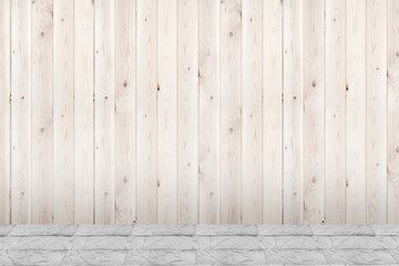 白い木の壁_石畳の床_背景素材