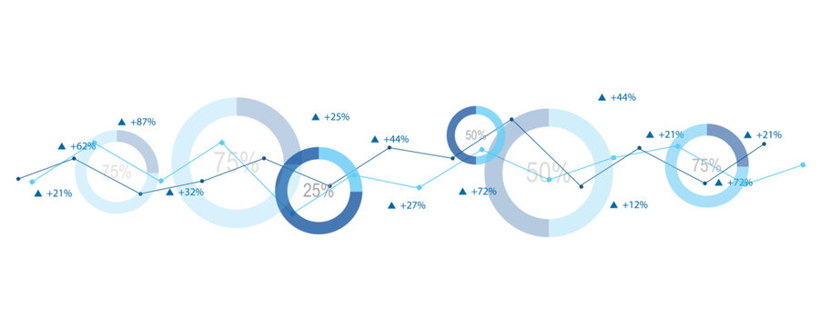 grafici economia, statistica, elaborazione dati
