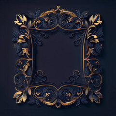 Antique Retro Royal Luxury Decorative Ornamental Frame Generative AI