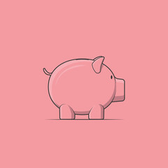 Piggy Bank Money Box vector