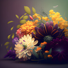 background flowers, autumn flowers